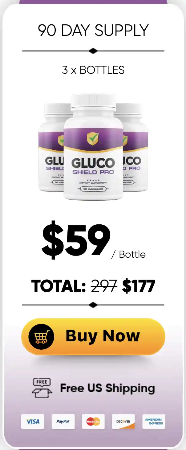Gluco Shield Pro 3 bottles